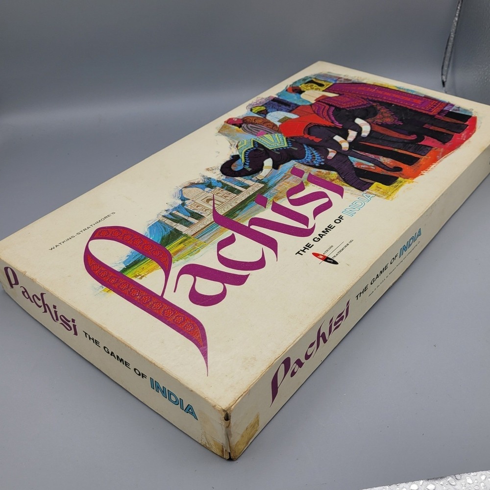 Vintage Pachisi The Game of India 1962 MCM COMPLETE 4948